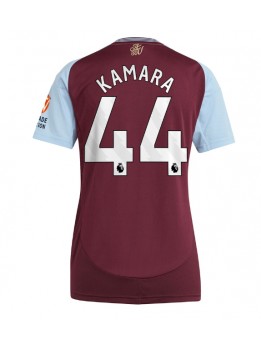 Billige Aston Villa Boubacar Kamara #44 Hjemmedrakt Dame 2024-25 Kortermet